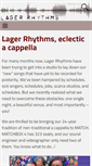 Mobile Screenshot of lagerrhythms.com